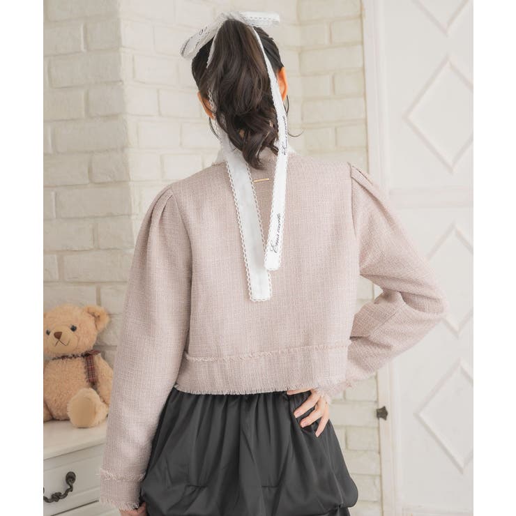 【セットアップ対応】プレート付ラメツイードJK | RETRO GIRL | 詳細画像11 