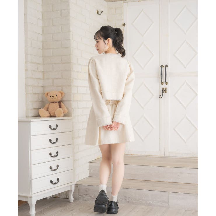 【セットアップ対応】プレート付ラメツイードJK | RETRO GIRL | 詳細画像17 