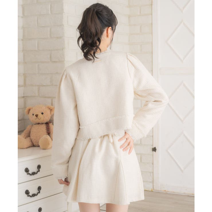 【セットアップ対応】プレート付ラメツイードJK | RETRO GIRL | 詳細画像21 