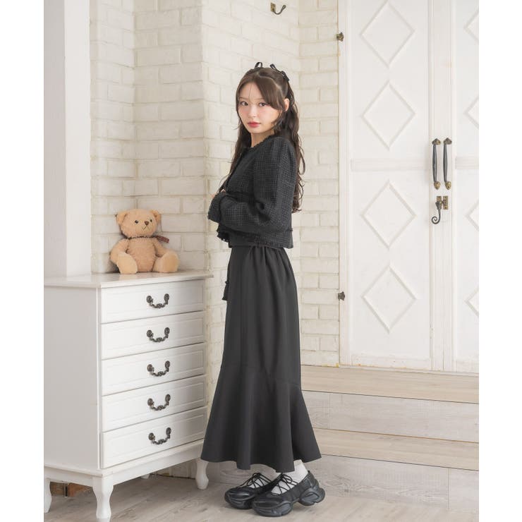 【セットアップ対応】プレート付ラメツイードJK | RETRO GIRL | 詳細画像27 