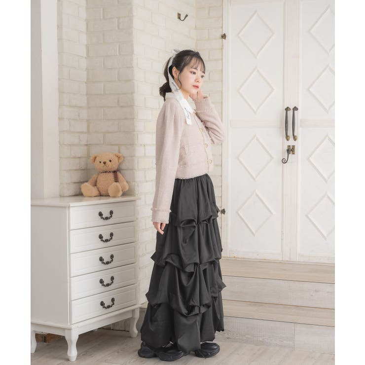 【セットアップ対応】プレート付ラメツイードJK | RETRO GIRL | 詳細画像6 