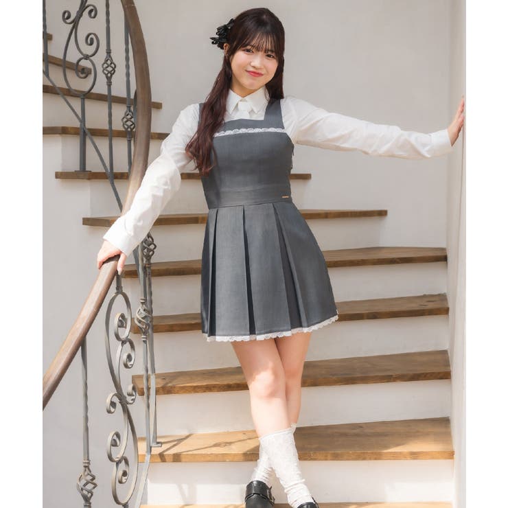 裾レースプリーツJSK | RETRO GIRL | 詳細画像2 
