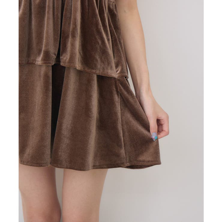 レースアップベロアキャミOP | RETRO GIRL | 詳細画像26 