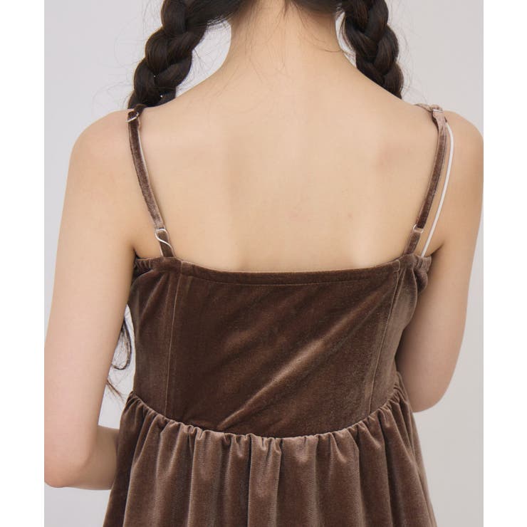 レースアップベロアキャミOP | RETRO GIRL | 詳細画像27 