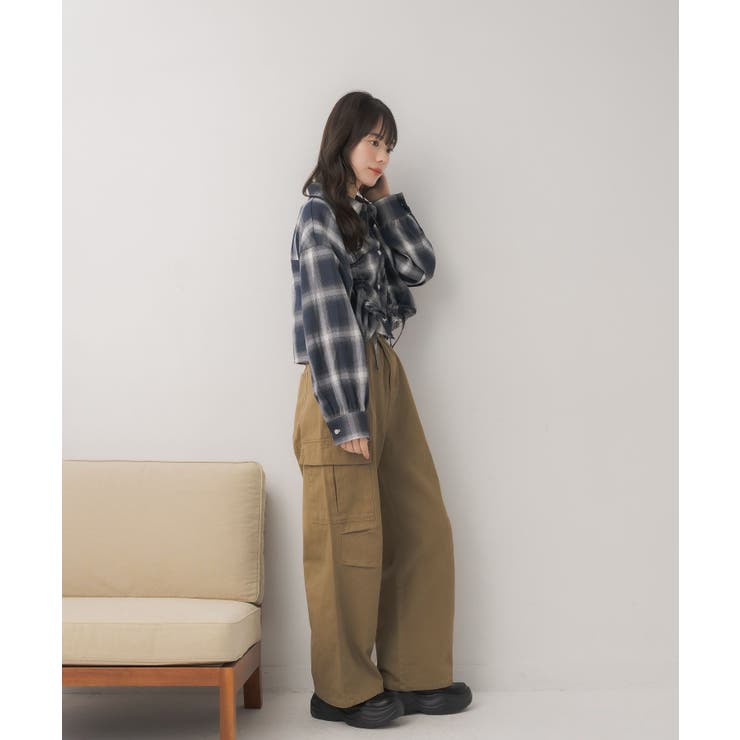 フロントドロストチェックSH | RETRO GIRL | 詳細画像19 