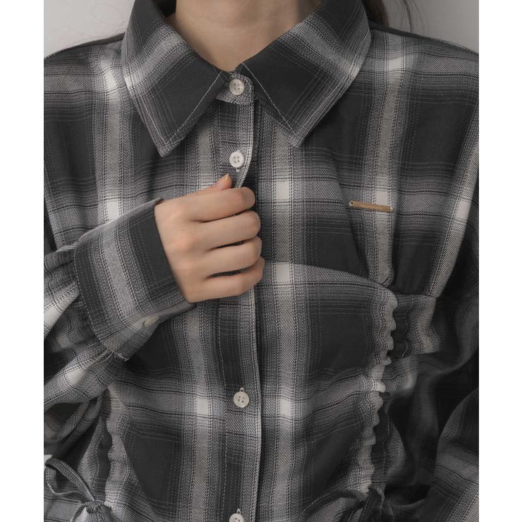 フロントドロストチェックSH | RETRO GIRL | 詳細画像26 