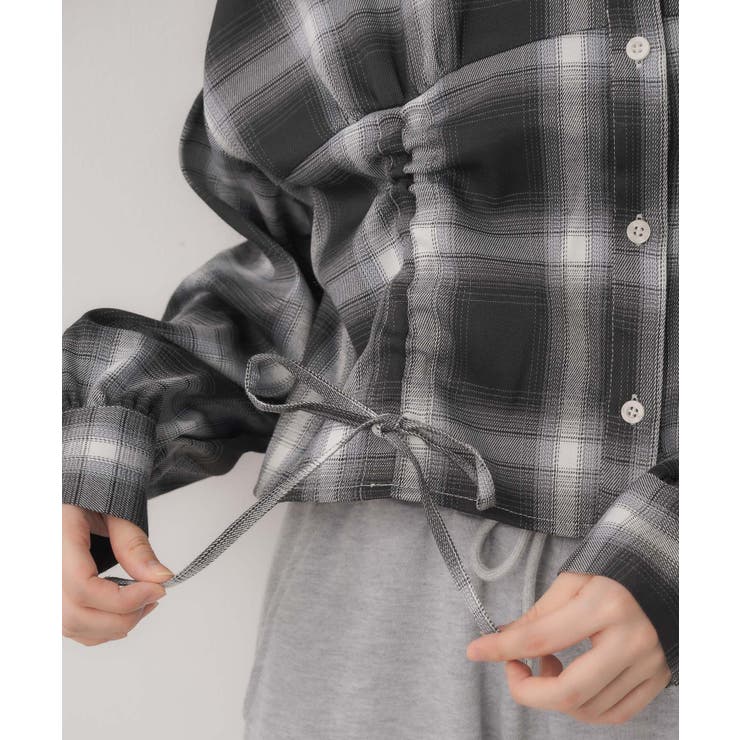 フロントドロストチェックSH | RETRO GIRL | 詳細画像28 