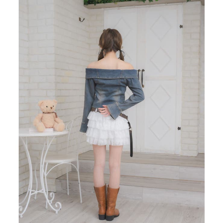 デニムZIPオフショルBL | RETRO GIRL | 詳細画像14 