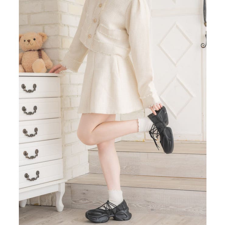 【セットアップ対応】バックレースアップミニSK | RETRO GIRL | 詳細画像11 