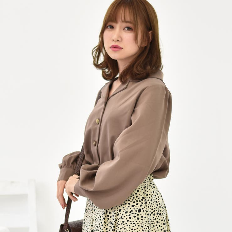 ○Emsexcite○ 色々釦長袖SH[品番：RTGW0001385]｜RETRO GIRL