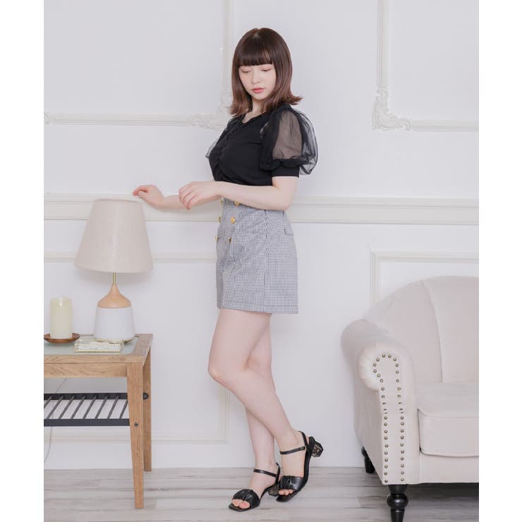 パフ袖シャーリングCT | RETRO GIRL | 詳細画像10 