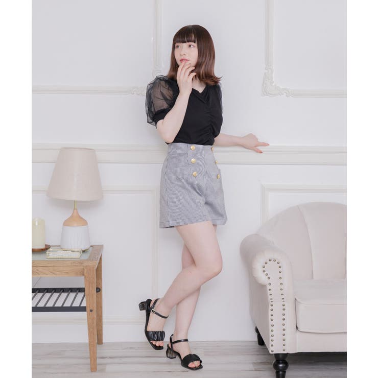 パフ袖シャーリングCT | RETRO GIRL | 詳細画像11 