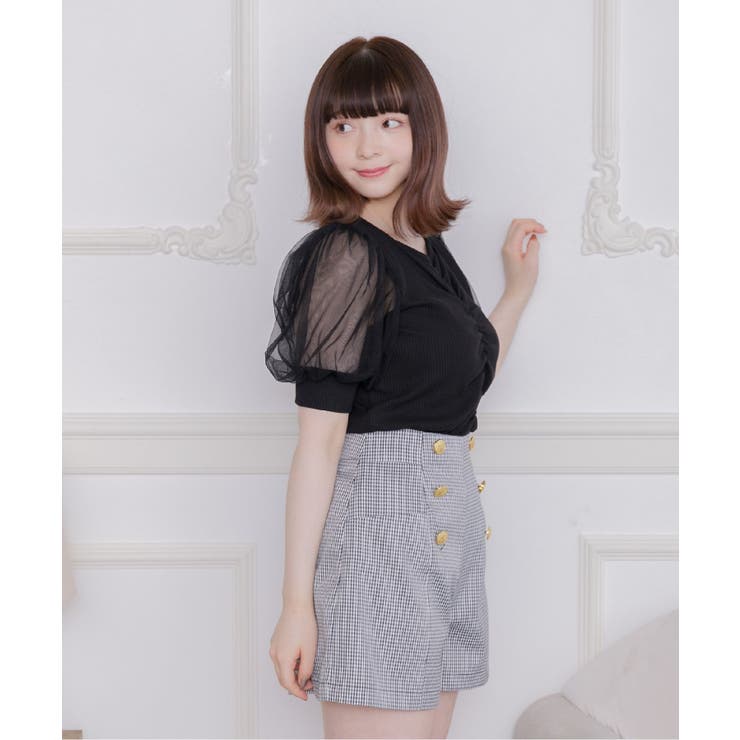 パフ袖シャーリングCT | RETRO GIRL | 詳細画像14 