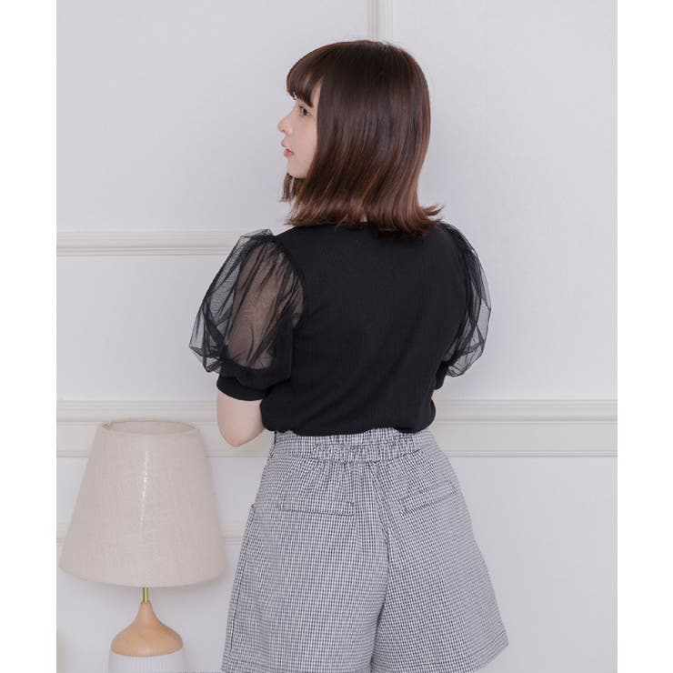 パフ袖シャーリングCT | RETRO GIRL | 詳細画像15 