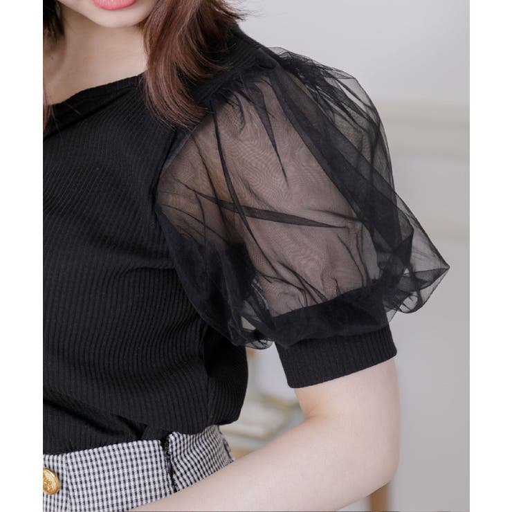 パフ袖シャーリングCT | RETRO GIRL | 詳細画像17 