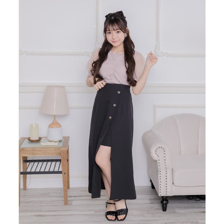 パフ袖シャーリングCT | RETRO GIRL | 詳細画像19 