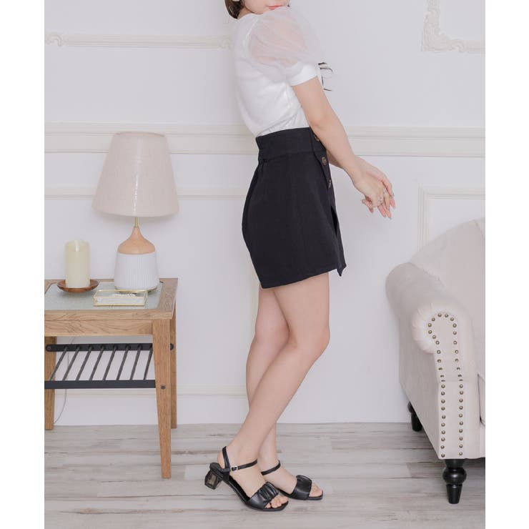 パフ袖シャーリングCT | RETRO GIRL | 詳細画像3 