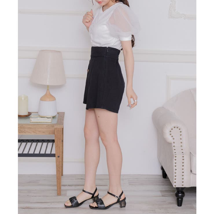 パフ袖シャーリングCT | RETRO GIRL | 詳細画像4 