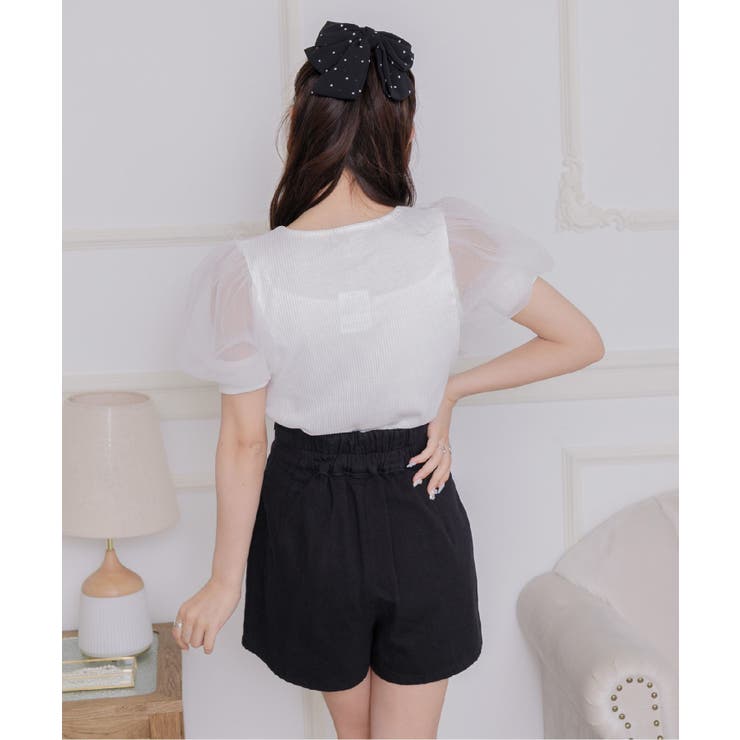 パフ袖シャーリングCT | RETRO GIRL | 詳細画像8 