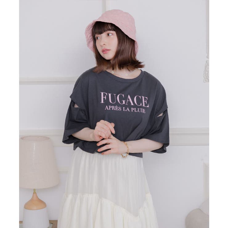 肩あきロゴ刺繍Tee | RETRO GIRL | 詳細画像13 