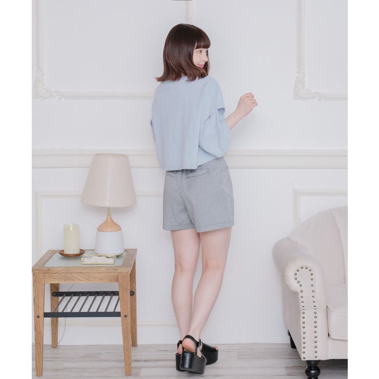 肩あきロゴ刺繍Tee | RETRO GIRL | 詳細画像19 