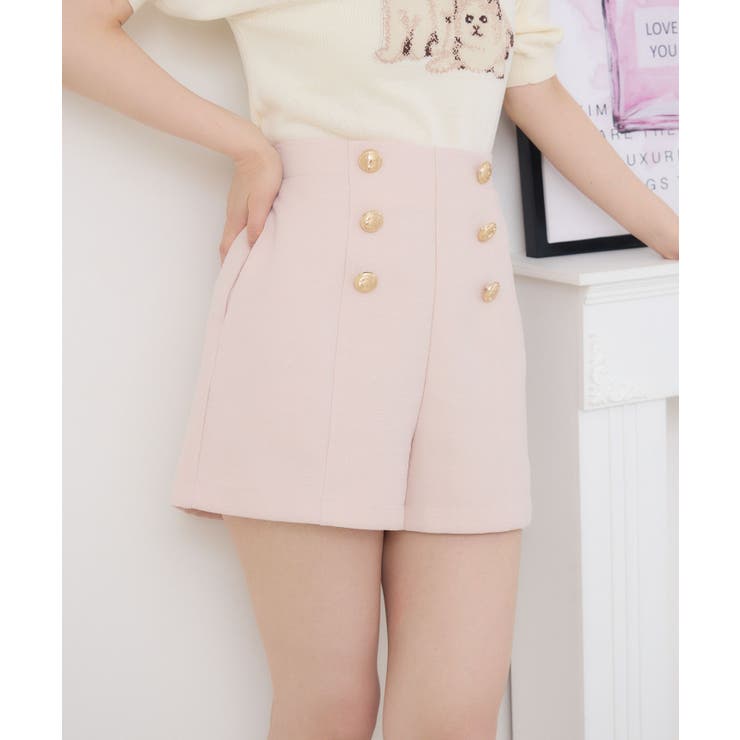 PNK0 | ツイードW釦SPT | RETRO GIRL