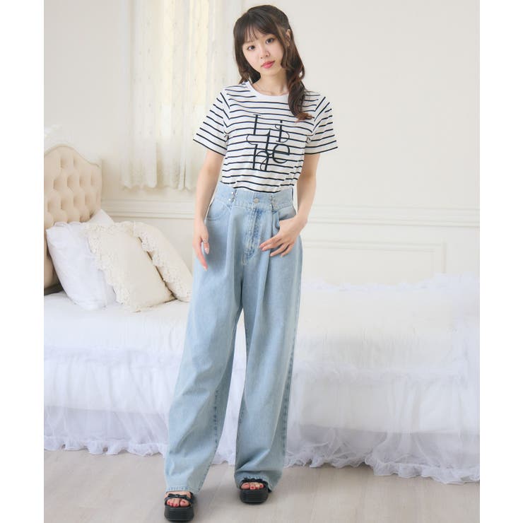 うねうねロゴ刺繍TEE | RETRO GIRL | 詳細画像12 