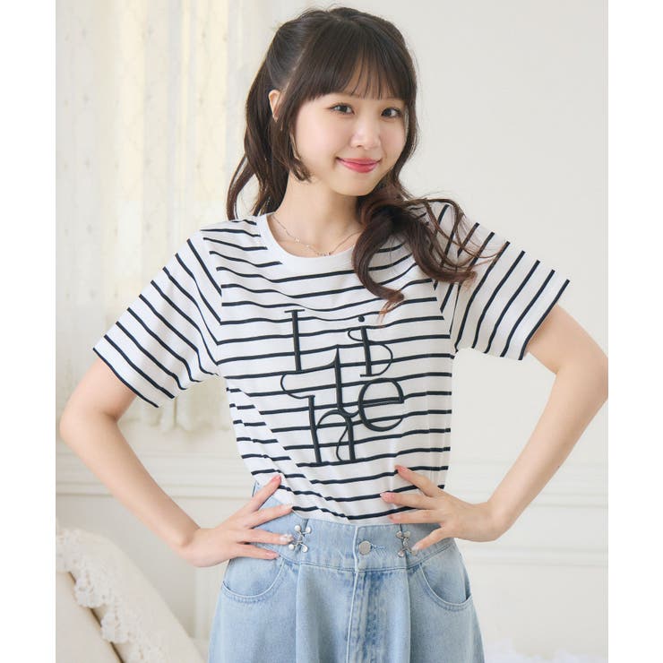 うねうねロゴ刺繍TEE | RETRO GIRL | 詳細画像16 