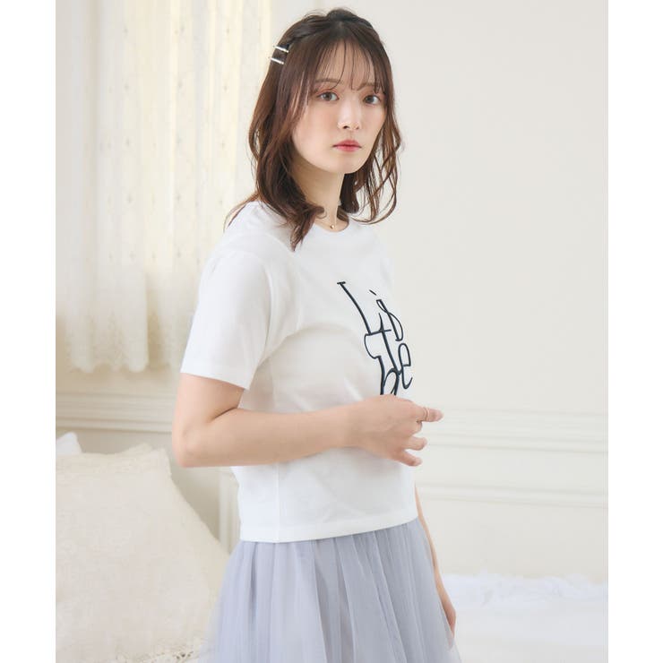 うねうねロゴ刺繍TEE | RETRO GIRL | 詳細画像9 