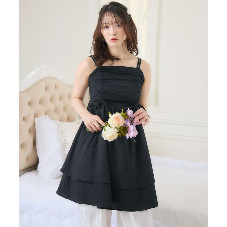 BLK1 | ダブルフリルミニOP | RETRO GIRL