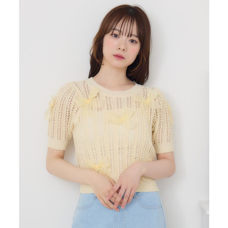 メニーリボンスカシ編みNTPO | RETRO GIRL | 詳細画像15