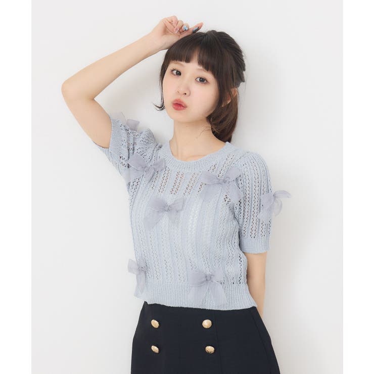 メニーリボンスカシ編みNTPO | RETRO GIRL | 詳細画像24