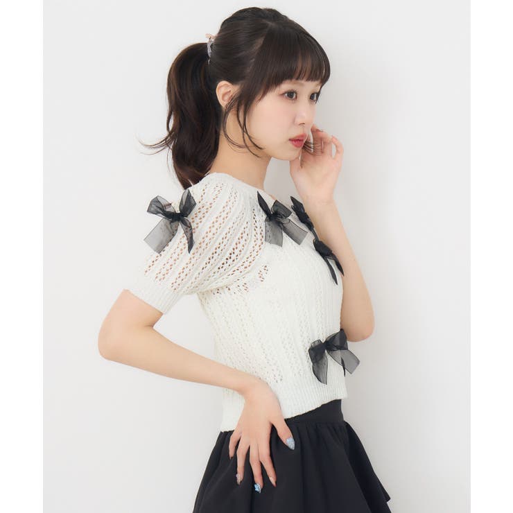 メニーリボンスカシ編みNTPO | RETRO GIRL | 詳細画像7