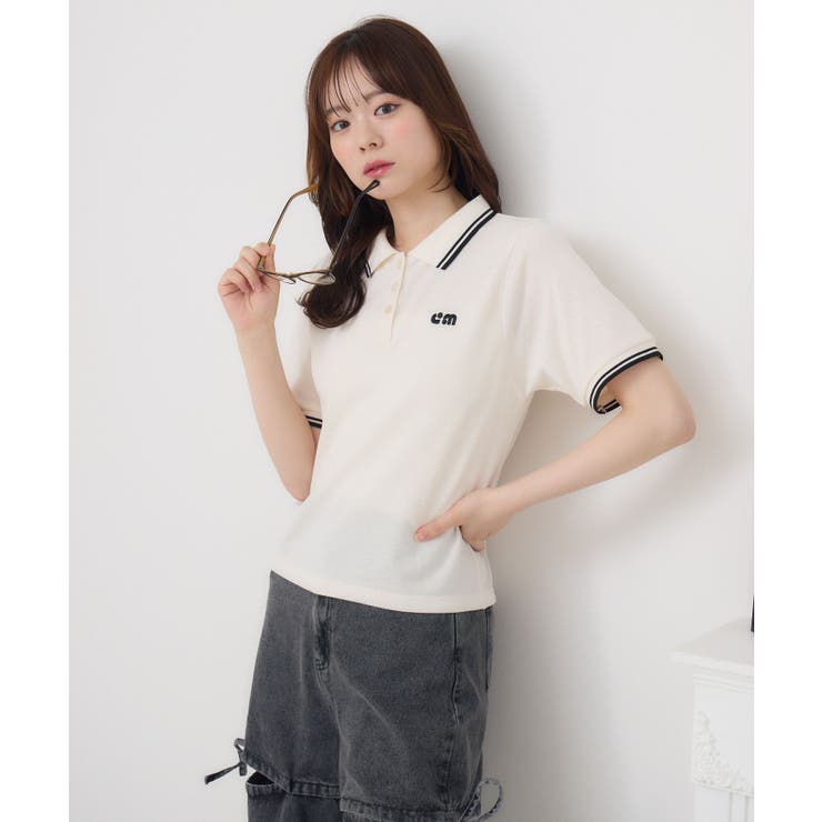 マーク刺繍カノコポロ | RETRO GIRL | 詳細画像3 