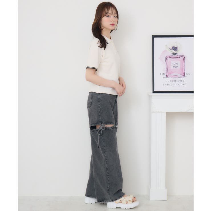 マーク刺繍カノコポロ | RETRO GIRL | 詳細画像5 