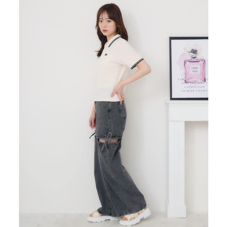 マーク刺繍カノコポロ | RETRO GIRL | 詳細画像6 