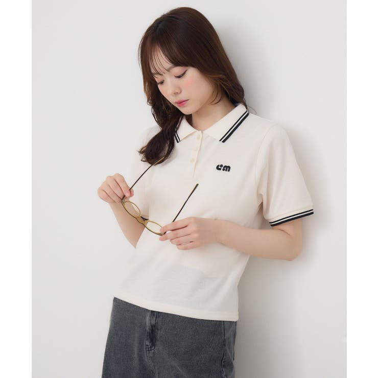 WHT4 | マーク刺繍カノコポロ | RETRO GIRL