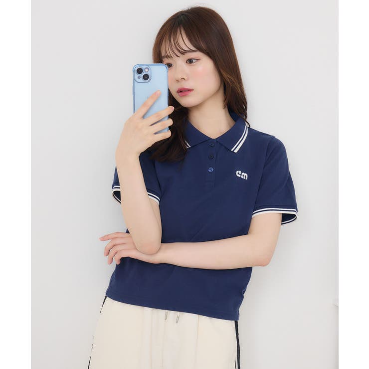 BLU2 | マーク刺繍カノコポロ | RETRO GIRL