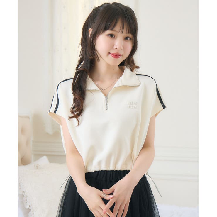 WHT4 | ノースリハーフZIPCT | RETRO GIRL