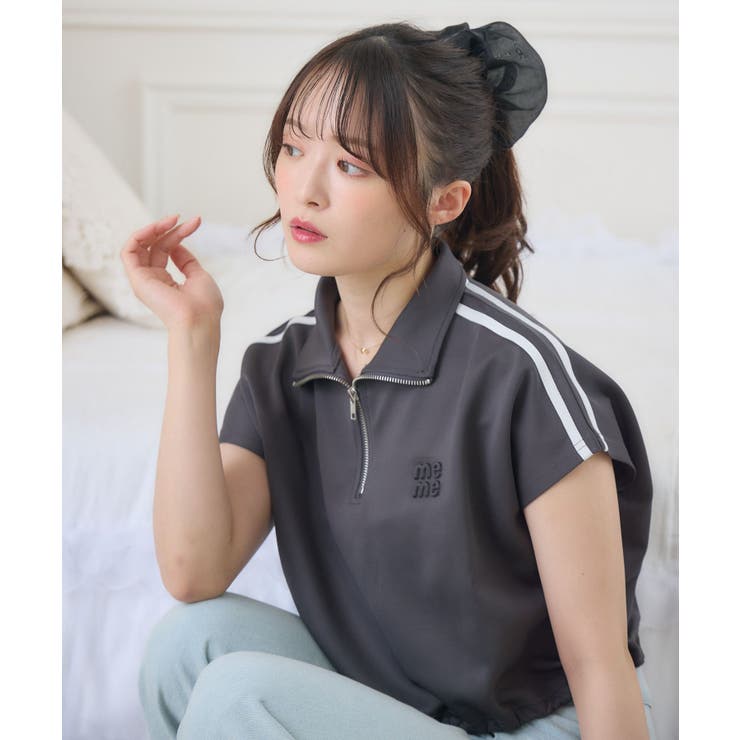 GRY2 | ノースリハーフZIPCT | RETRO GIRL