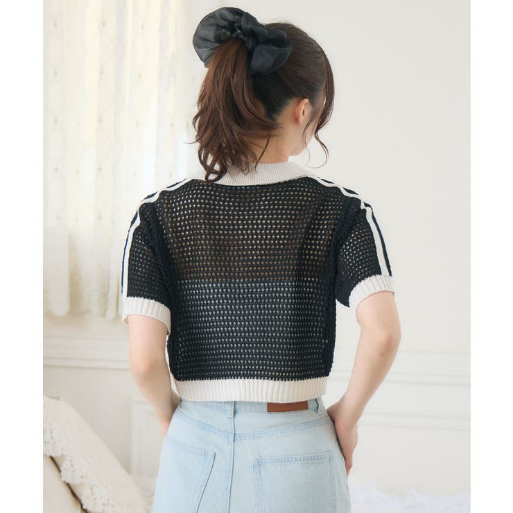 ラインメッシュZIPNT[品番：RTGW0008189]｜RETRO GIRL（レトロ