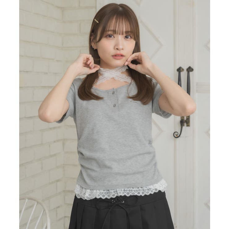 裾フリルドッキングTEE | RETRO GIRL | 詳細画像8 