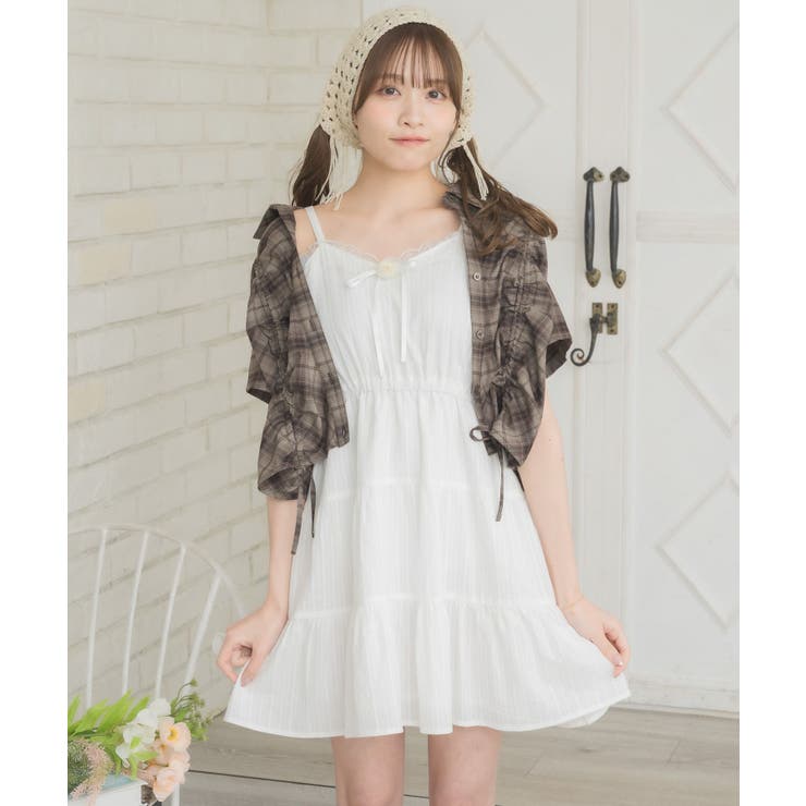 平成GAL ヒョウ薔薇柄 ♡ お嫁ミニワンピ 38 M d.i.a.ダイヤ正規品☆ヒョウ柄背中ガン開きペプラムミニ
