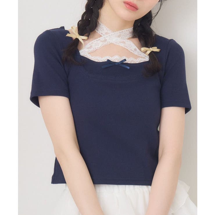 BLU2 | ホルターネック切替テレコCT | RETRO GIRL