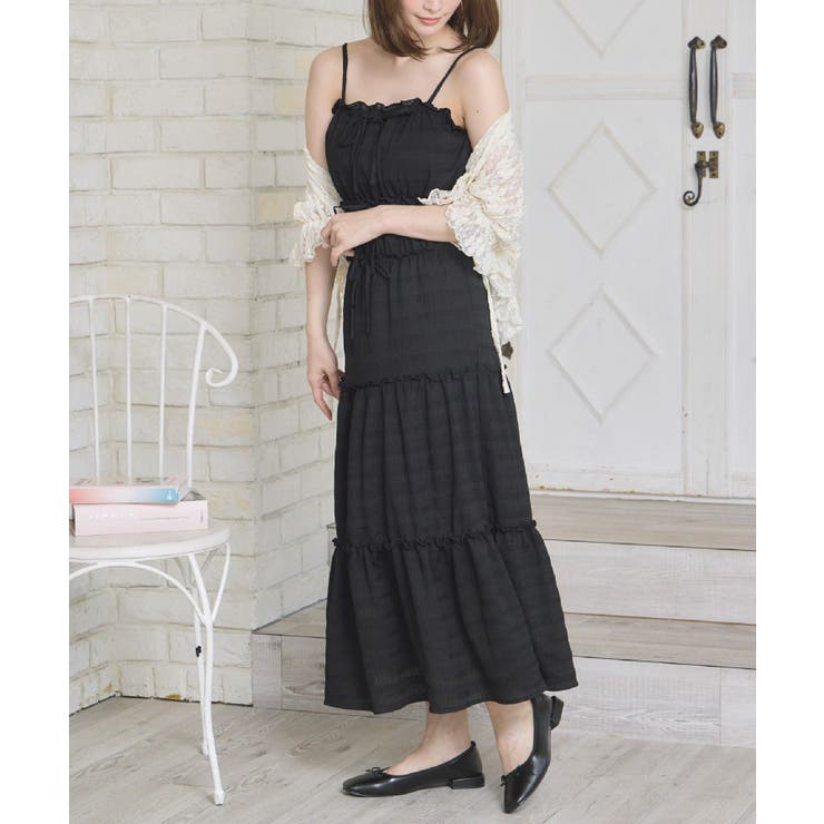 BLK1 | メニーリボンティアードOP | RETRO GIRL