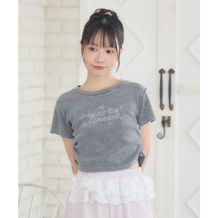 アシッドウォッシュロゴTEE | RETRO GIRL | 詳細画像15 