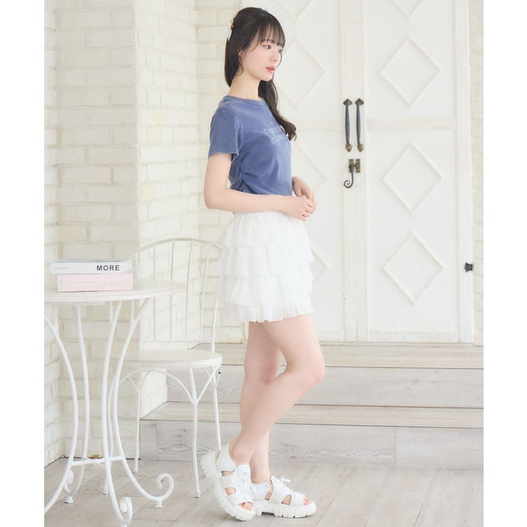 アシッドウォッシュロゴTEE | RETRO GIRL | 詳細画像4 