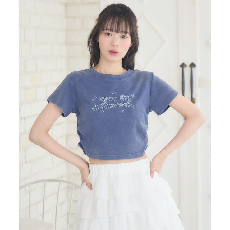 アシッドウォッシュロゴTEE | RETRO GIRL | 詳細画像7 