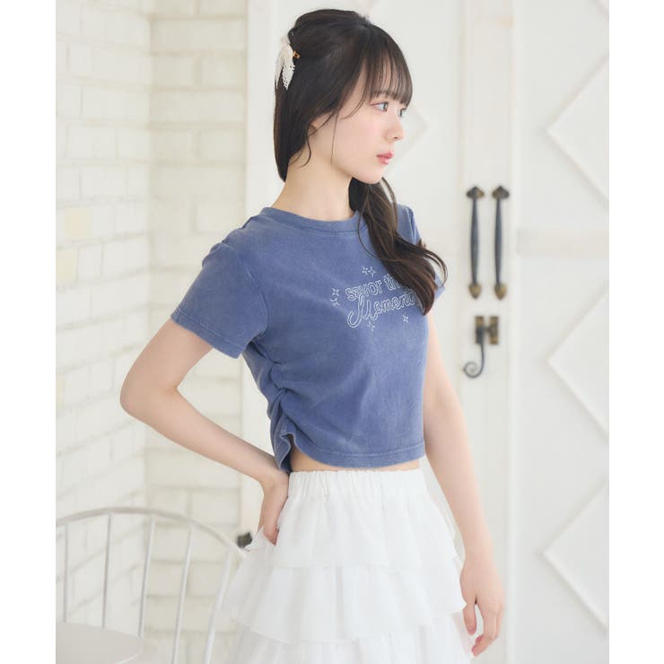 アシッドウォッシュロゴTEE | RETRO GIRL | 詳細画像8 