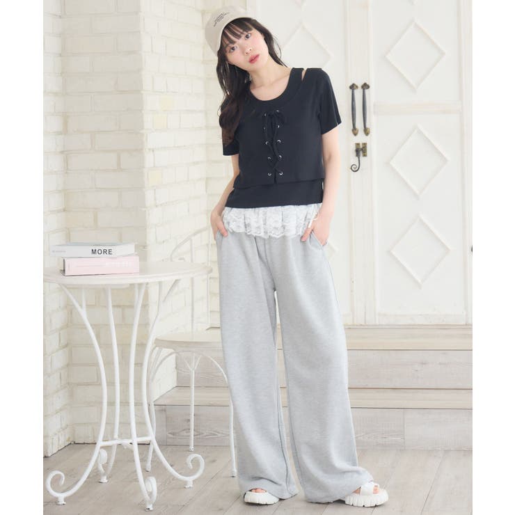 【関税・送料無料】Girlscrew★スター レイヤード アンクレット ALEXIA STAM タンクトップ ノースリーブ Sheer Layered Tank Top